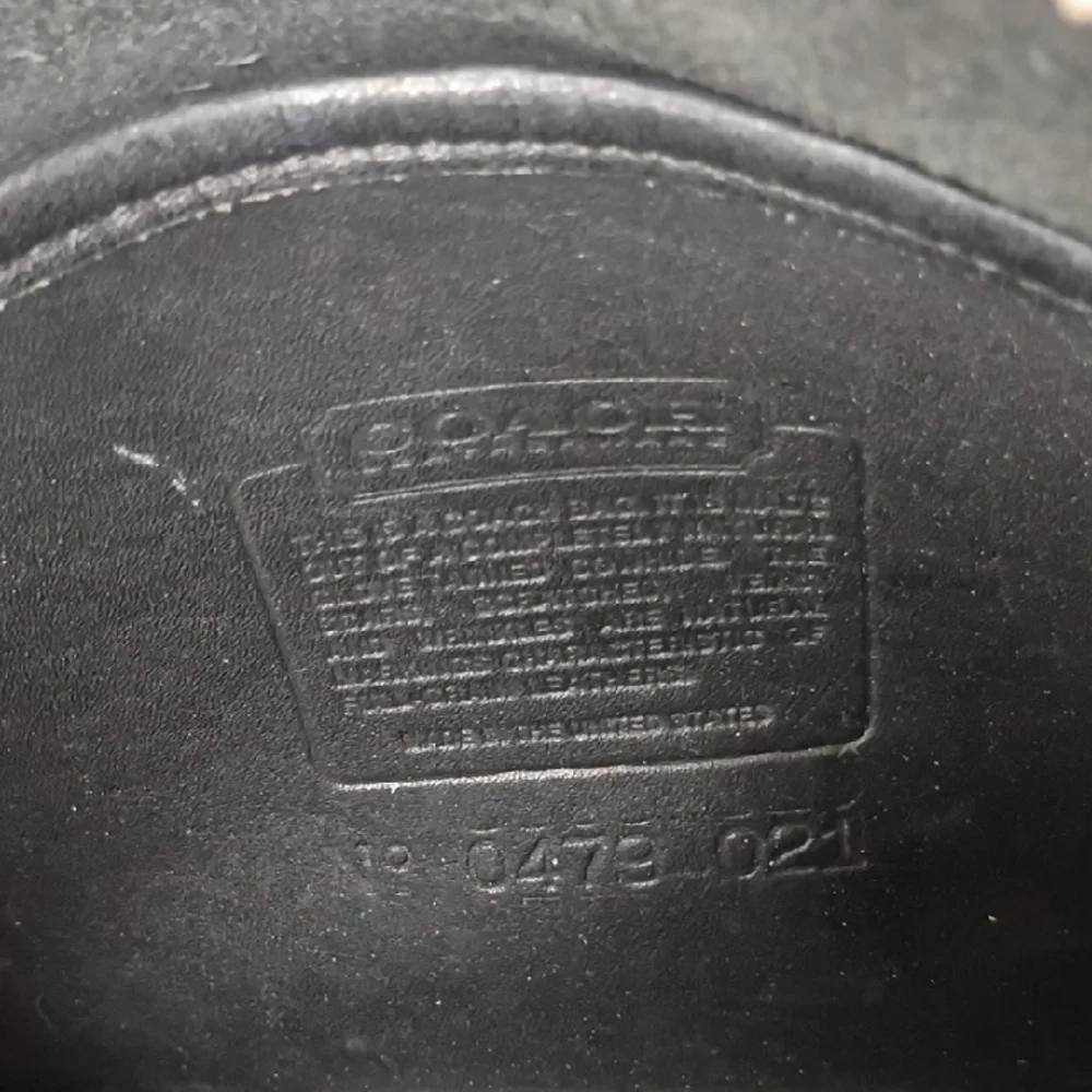 80s Vintage Coach Classic Black Leather Crossbody Bag -  0479-021 Half Moon Rare - Picture 13 of 13